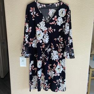 V-Neck Floral Dress